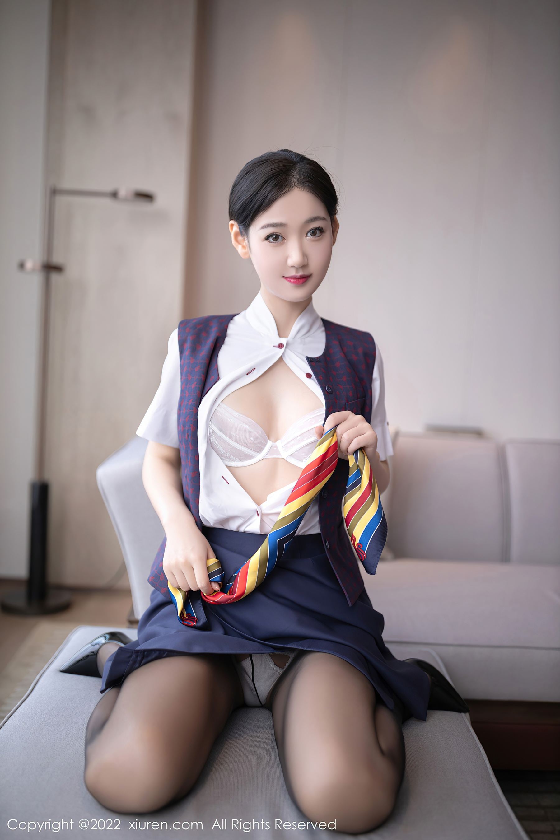 [XiuRen秀人网] No.5922 唐安琪 制服黑丝