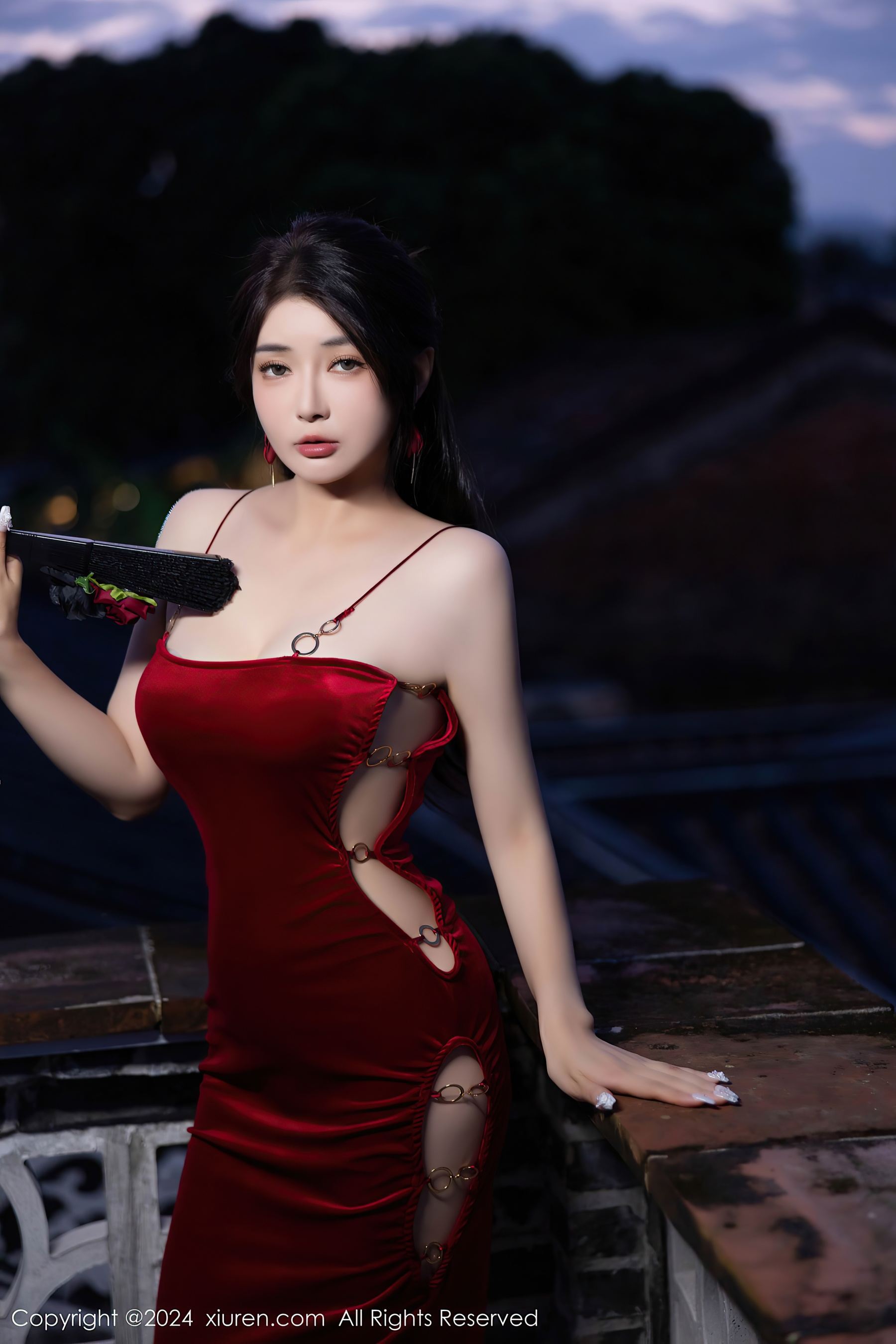 [XiuRen秀人网] No.9327 凯竹Quinn 长裙美腿