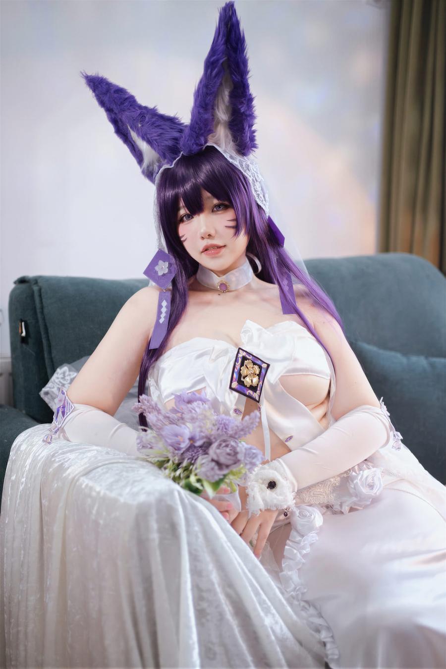 阿半今天很开心-No.076 – 碧蓝航线 武藏 婚纱 [75P]